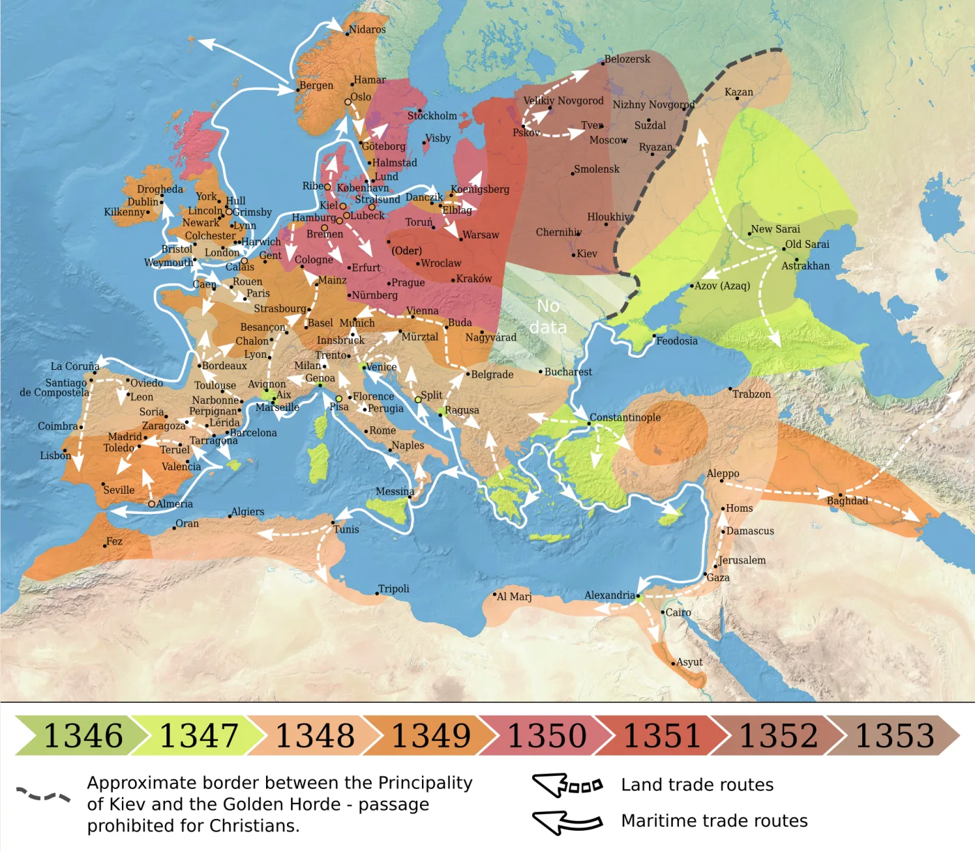 Black Death reaches Britain historical image 1