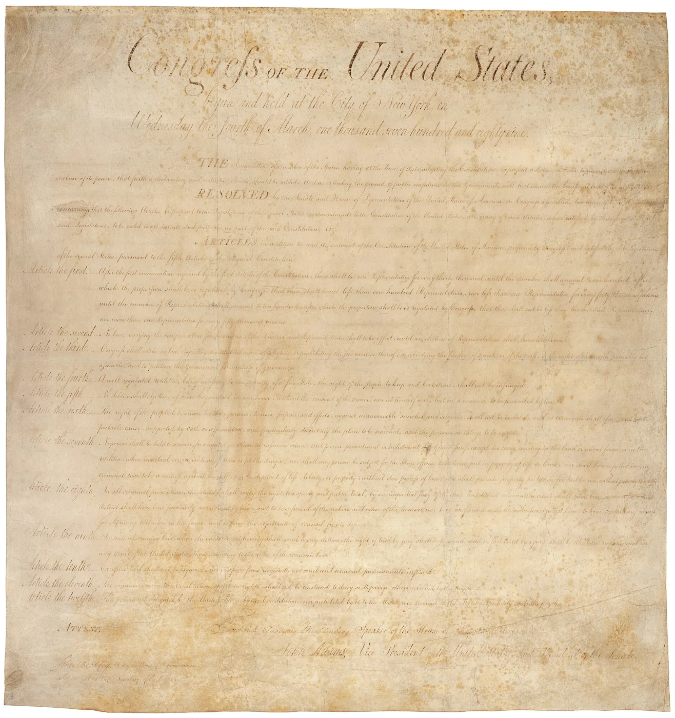 Bill of Rights historical image 1